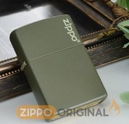 تصویر فندک زیپو مدل 221ZL سبز مات 