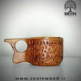 تصویر لیوان چوبی کوکسا دستساز کد001 