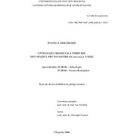 تصویر دانلود کتاب Civilizatia medievala timpurie din spatiul pruto-nistrean 2006 کتاب 2006