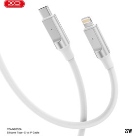 تصویر کابل شارژ و انتقال داده USB-C به لایتنینگ XO مدل NB-Q252A PD 27W 