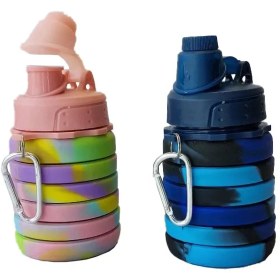 تصویر قمقمه سیلیکونی تاشو 