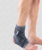 تصویر قوزک بند نئوپرنی آتل دار پاک سمن<br><br><p class="align">PakSaman Neoprene Ankle Support with Spring</p> 