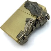 تصویر فندک گازی هارلی دویدسون طرح عقاب و سیلندر کد Sdg-916d7 