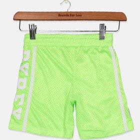 تصویر شلوارک مشبک برمودا پسرانه، سبز روشن/سفید برند pyrex kids Kids Boy Mesh Bermuda Shorts, Light Green/White