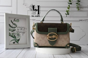 تصویر کیف کوچ صندوقی سبز کد ۴۳۳۷ 