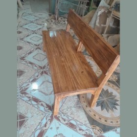 تصویر نیمکت چوبی روستیک XW-RT-022 