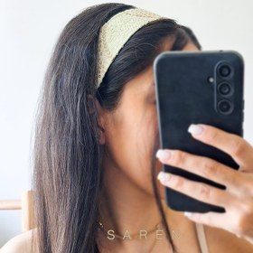 تصویر هدبند ماهک شیری 