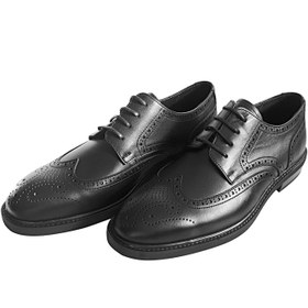 تصویر کفش مردانه کلاسیک3025 بندی مشکی 