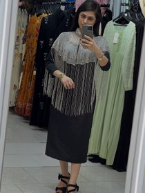 تصویر رودوشی مجلسی هندی کریستال 069-2 