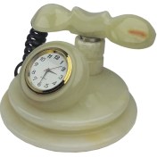 تصویر ساعت سنگی رومیزی طرح تلفن کد 166 