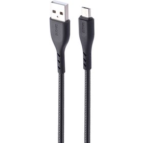 تصویر کابل میکرو یو اس بی فست شارژ Beyond BUM-401 2.1A 1m روکش طرح چرم Beyond BUM-401 2.1A 1m Micro USB Fast Charging Cable