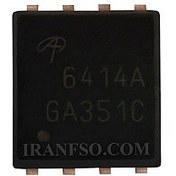 تصویر آی سی لپ تاپ Mosfet Alpha-Omega AON6414A-N30V30A DFN5x6 