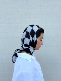 تصویر مینی اسکارف شطرنجی 