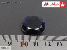 تصویر نگین یاقوت آفریقایی کبود خوش تراش کد 131533 