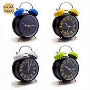 تصویر ساعت زنگدار رومیزی فلزی 