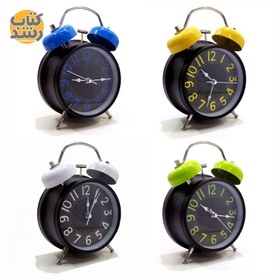 تصویر ساعت زنگدار رومیزی فلزی 