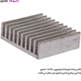 تصویر هیت سینک سایز 35*35 میلیمتر Aluminium heatsink small 35mm*35mm*10mm