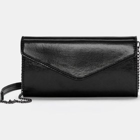 تصویر PULL&BEAR Metalik clutch omuz çantası 