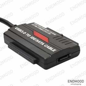 تصویر تبدیل USB 3.0 به Sata و IDE کی نت مدل K-COU30IDE 