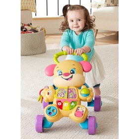 تصویر واکر پاپی صورتی آموزشی Fisher Price 