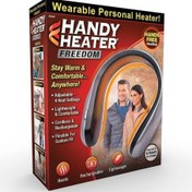 تصویر بخاری گردنیHandy heater freedom گرم کن هوشمند برای روزهای سرد قابلیت تنظیم در ۴ سطح گرمایی مختلف برای دمای دلخواه 