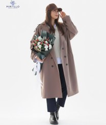 تصویر بارانی زنانه ترنچ کت بلند 