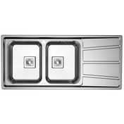 تصویر سینک ظرفشویی آلتون مدل ST1161 ظرفیت ۲ لگن توکار 
