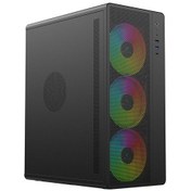 تصویر کیس کامپیوتر لاجی کی C154B ARGB Mid Tower مشکی Logikey C154B ARGB Mid Tower Black Computer Case
