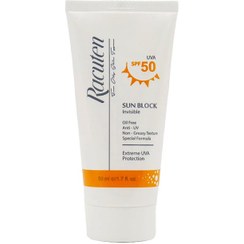 تصویر راکوتن کرم ضد آفتاب بی رنگ پوست چرب و مختلط SPF50 Racuten Sunblock Cream Invisible For Oily And Combination Skin SPF50