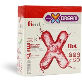 تصویر کاندوم 3عددی داغ تنگ کننده تاخیری خاردار شیاردار Hot ایکس دریم X Dream Hot Condom 3pcs