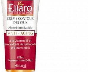 تصویر کرم ضدچروک دور چشم الارو مدل anti aging حجم 20 میلی لیتر Ellaro anti aging eye cream 20ml