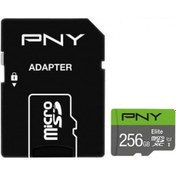 تصویر کارت حافظه پی ان وای PNY Elite microSDXC card 256GB 