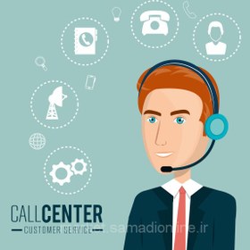 تصویر وکتور Call Center Customer Service 4 