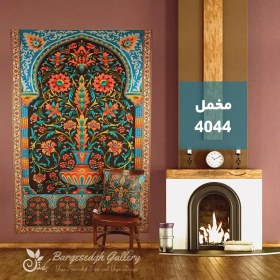 تصویر بکدراپ مخمل طرح سنتی کد 4044 