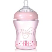 تصویر شیشه شیر 0+ ماه نابی Nuby ظرفیت 240 میلی لیتر 