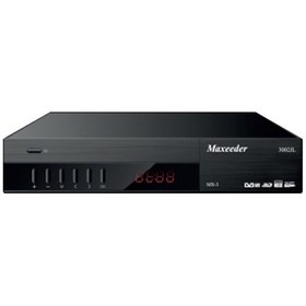 تصویر گیرنده دیجیتال مکسیدر با کابل HDMI مدل Maxeeder MX3 HEVC H 265 Maxeeder HEVC H 265 DVBT2 MX3