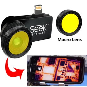 تصویر لنز ماکرو مخصوص دوربین حرارتی SeeK CompactPRO 