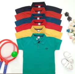 تصویر تیشرت جودون نخ پنبه یقه دار 