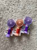 تصویر مینی پنکه شارژی | سبک، کم‌صدا، با باد قوی – مناسب سفر و کیف Portable and rechargeable hand fan
