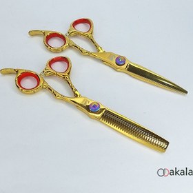 تصویر ست قیچی صیام مدل A-B60-20 (6‌اینچ) Siam Scissors Set Model A-B60-20 (6 inches)