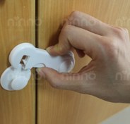 تصویر قفل کابینت دو در child proofing cabinet lock