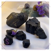 تصویر سنگ راف تورمالین سیاه طبیعی سایز ۱ 