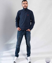 تصویر پلیور یقه اسکی مردانه U.S.Polo Assn – دو رنگ کاربردی 