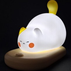 تصویر چراغ خواب سیلیکونی طرح گربه 