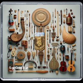 تصویر شمش طلا 18 عیار مدوپد مدل SG10127 