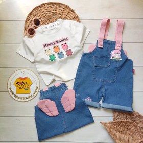 تصویر ست بلوز و بیلر بالدار فرشته بچگانه 227 - سایز Baby angel winged blouse and biller set