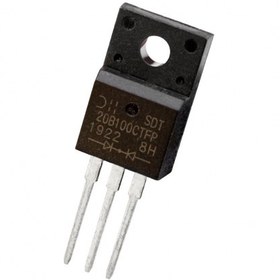 تصویر دوبل دیود شاتکی SDT20B100CTFP 20A-100V تایوانی مارک Diodes Incorporated پکیج TO-220FP 