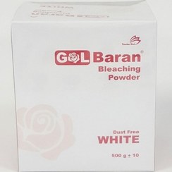 تصویر پودر دکلره سفید گلباران وزن 500 گرم Golbaran White Bleaching Powder 500 gr