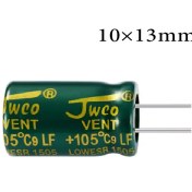 تصویر خازن الکترولیتی 47 میکرو فاراد 100 ولت 13*10 5000 ساعت JWCO (بسته ای) 
