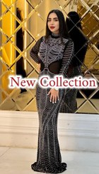 تصویر لباس مجلسی زنانه ماکسی فول نگین 